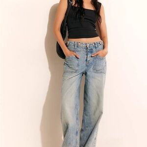 We The Free Light Blue Flare Jeans